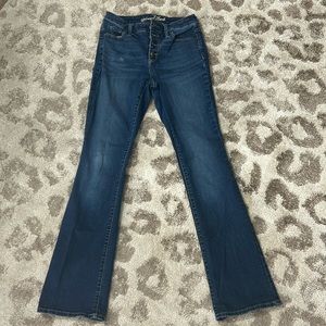 High Rise Boot Cut Buttonfly Jeans